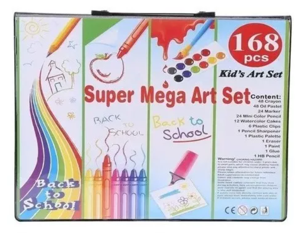 Set de arte 168 pcs colores